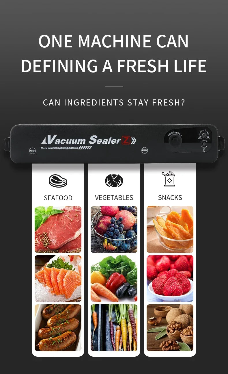 Xiaomi Electric Vacuum Sealer Food Sealer Machine Foods Fresh Storage Vacuum Sealer Machine Plastic Bags Sealer For Storage Food