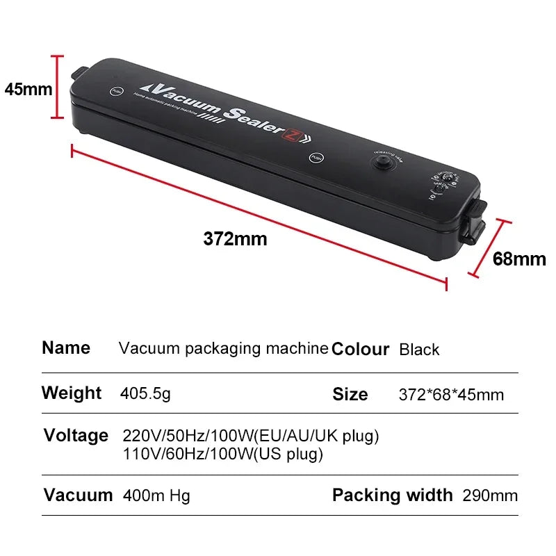 Xiaomi Electric Vacuum Sealer Food Sealer Machine Foods Fresh Storage Vacuum Sealer Machine Plastic Bags Sealer For Storage Food