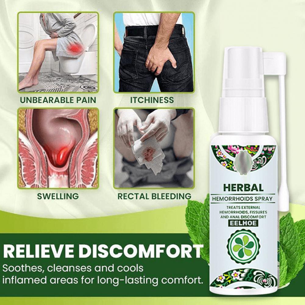 Anti-Itchy Hemorrhoids Spray Effective Herbal Ingredient Natural Powerful Hemorrhoids Treatment Agent Spray for Adult