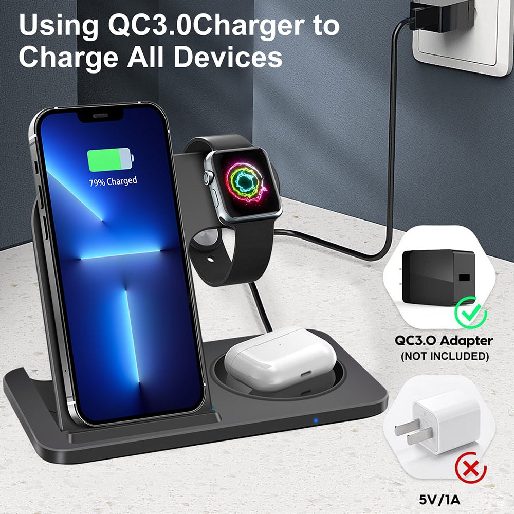 3 in 1 Wireless Charger for iPhone