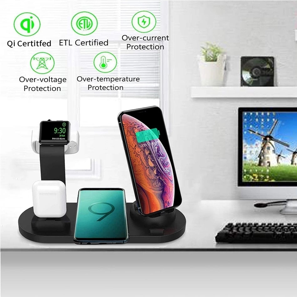 5 In 1 Wireless Charger Stand Pad