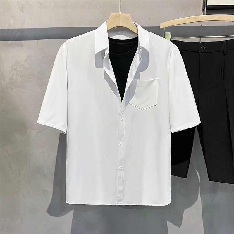 Summer Cool Men Short-sleeved Shirt