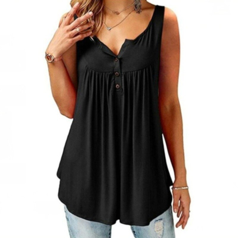 Casual Sleeveless Shirt