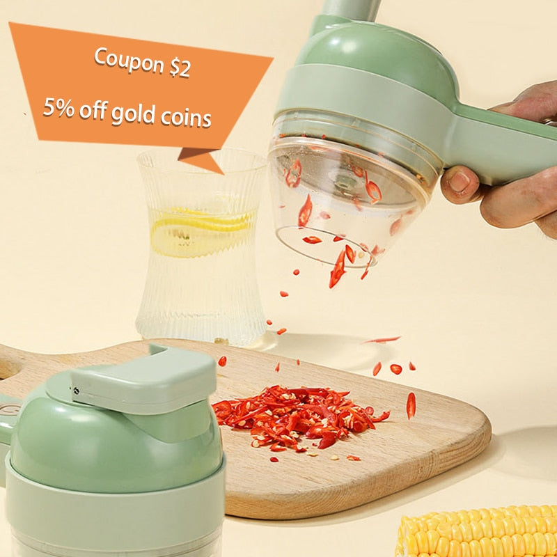 Multifunctional Handheld Electric Vegetable Slicer